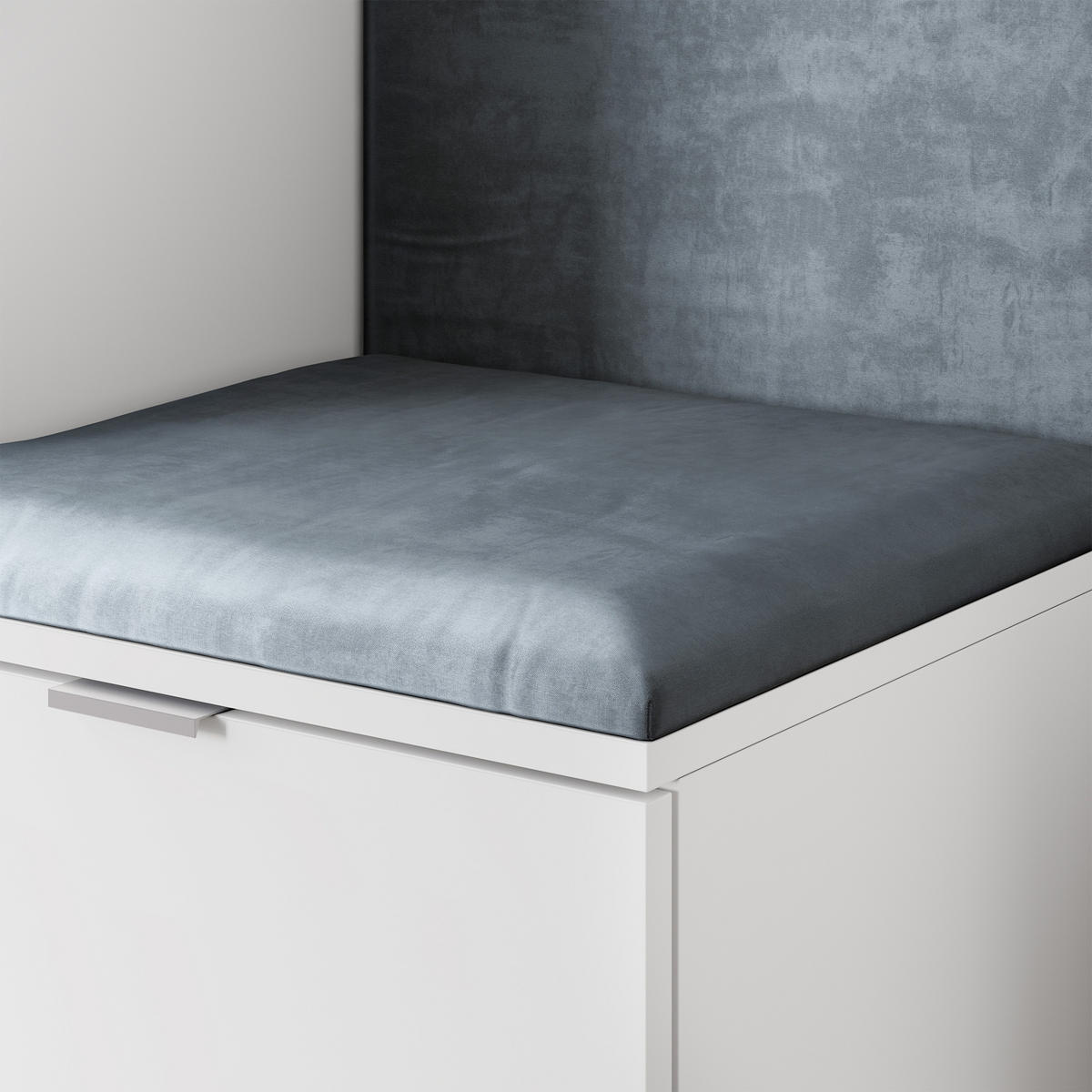 GARDEROBENSCHRANK VIRA 95/181/51 cm Modern Garderobe-Set Weiß - Weiß/Grau, Holzwerkstoff (95/181/51cm) - MASSENO