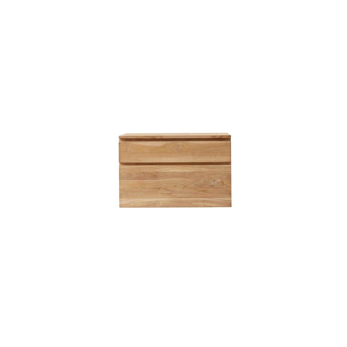 WASCHTISCHUNTERSCHRANK Jacob Natur aus Teak - Naturfarben, Holz (80/51/45cm) - Tikamoon