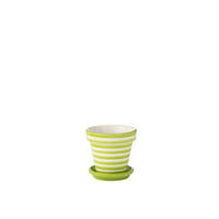 BLUMENTOPF GRANADA STRIPES - Töpferei - Gelb - S - Ø 21 cm - Multicolor, Keramik (21/19cm) - J-Line