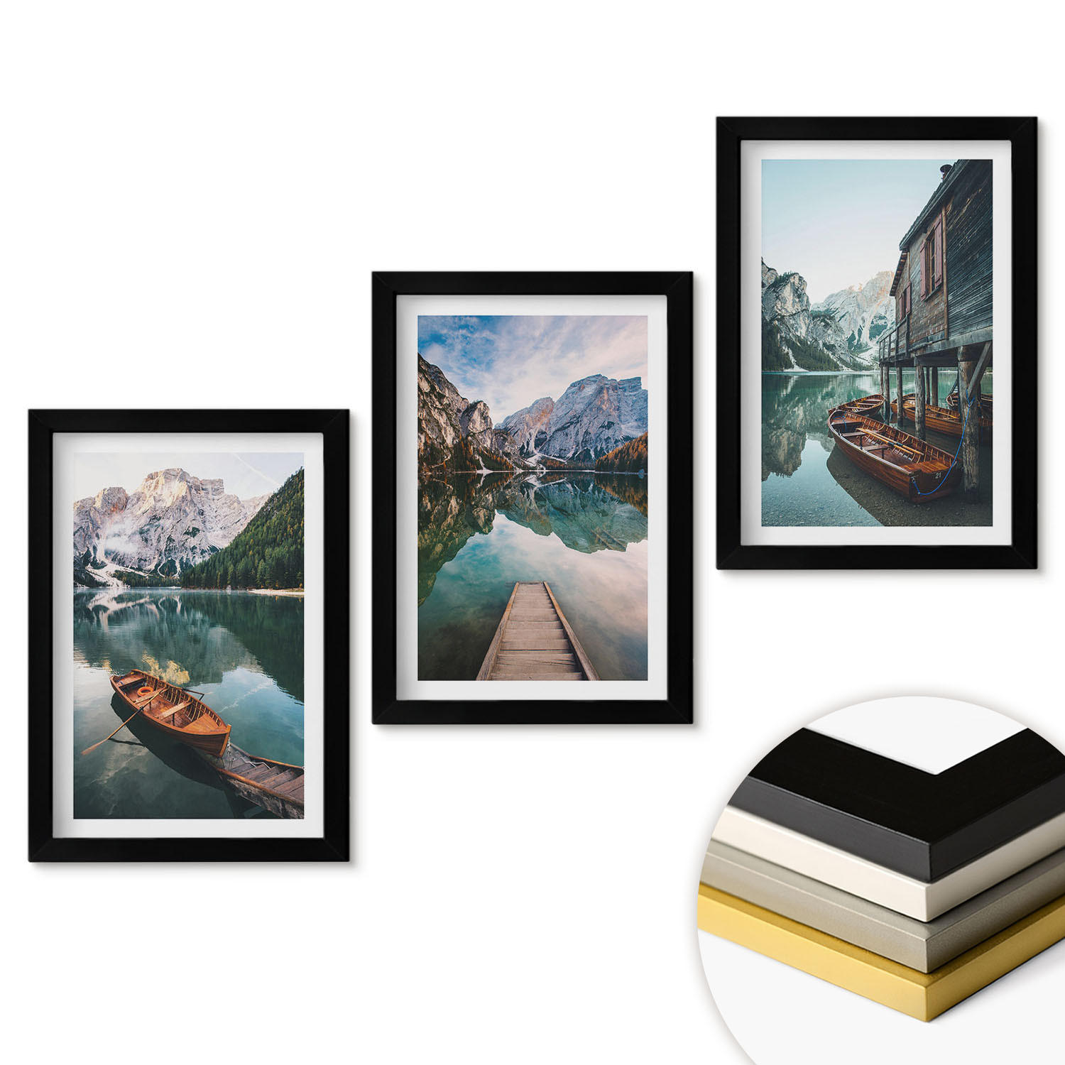 ArtPrintCave Wandbilder Schwarz 20x30 cm