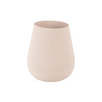 VASE Boaz 22/22/25 cm - Grau, Metall (25cm) - Present Time