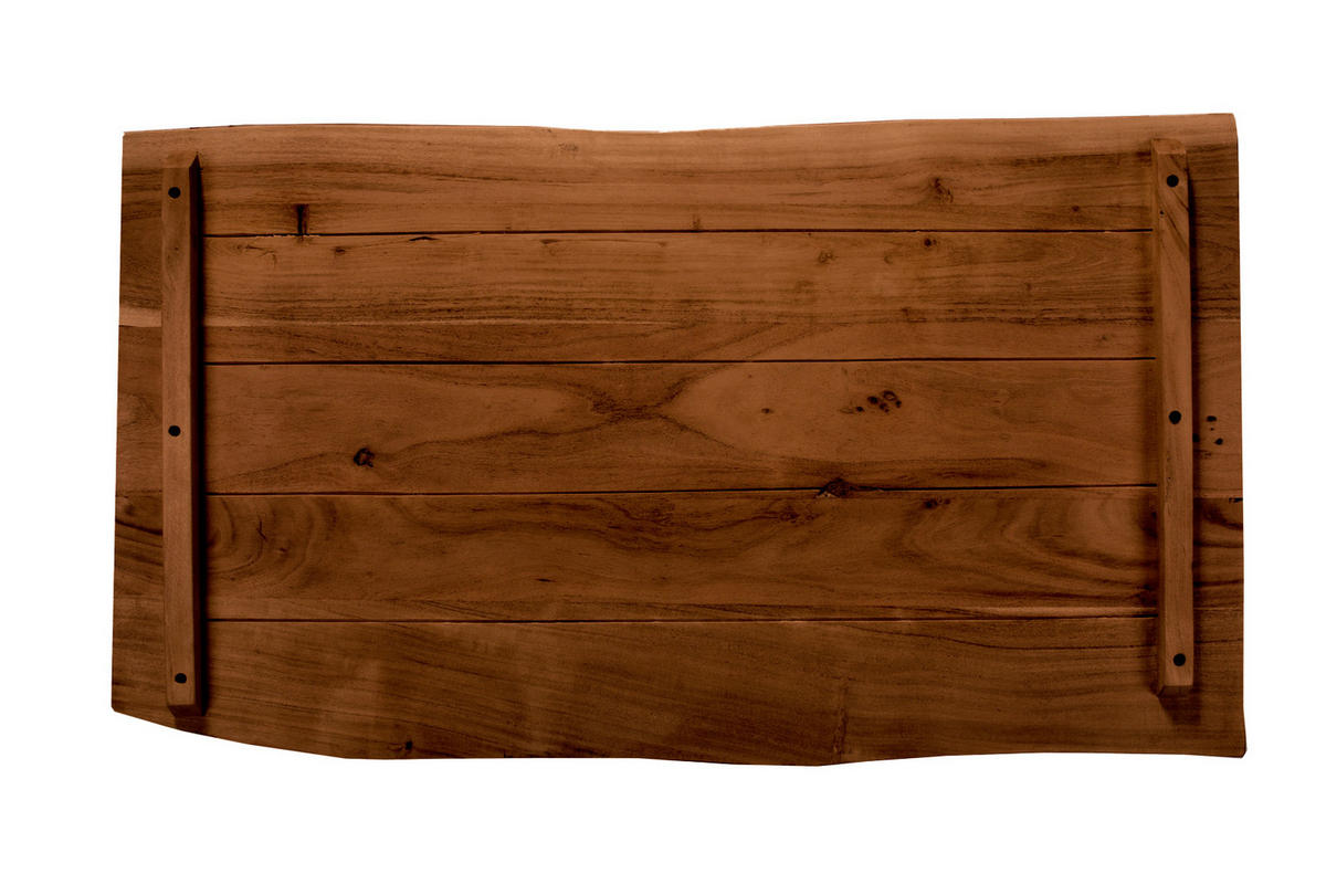 TISCHPLATTE CURT - Braun/Naturfarben, Akazienholz/Holz (60/100/3cm) - SAM