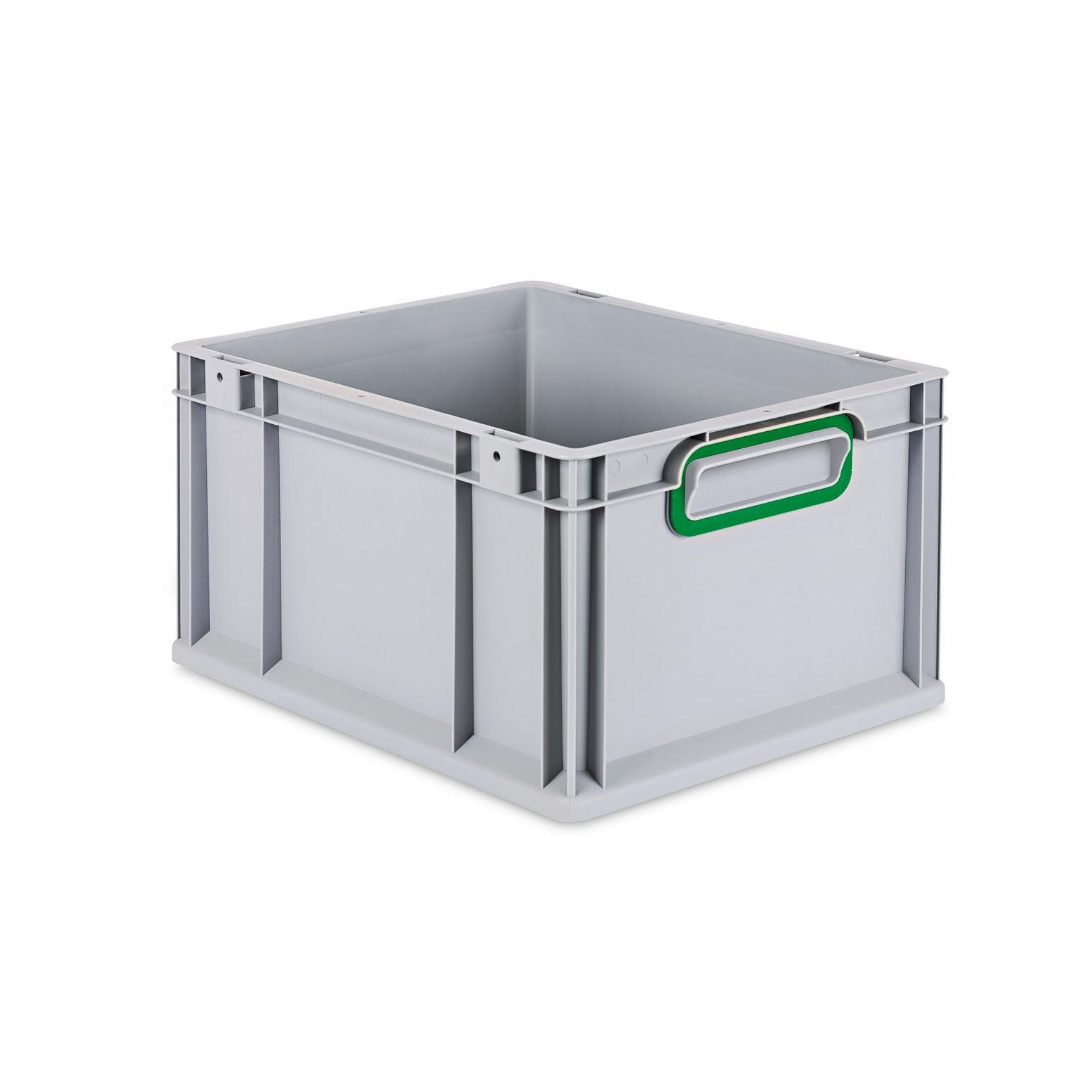 EUROBOX Nextgen Color 22x30x40cm 20 Liter Griffe Grün Geschlossen - Grün, Kunststoff (30/22/40cm) - PROREGAL