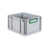 EUROBOX Nextgen Color 22x30x40cm 20 Liter Griffe Grün Geschlossen - Grün, Kunststoff (30/22/40cm) - PROREGAL