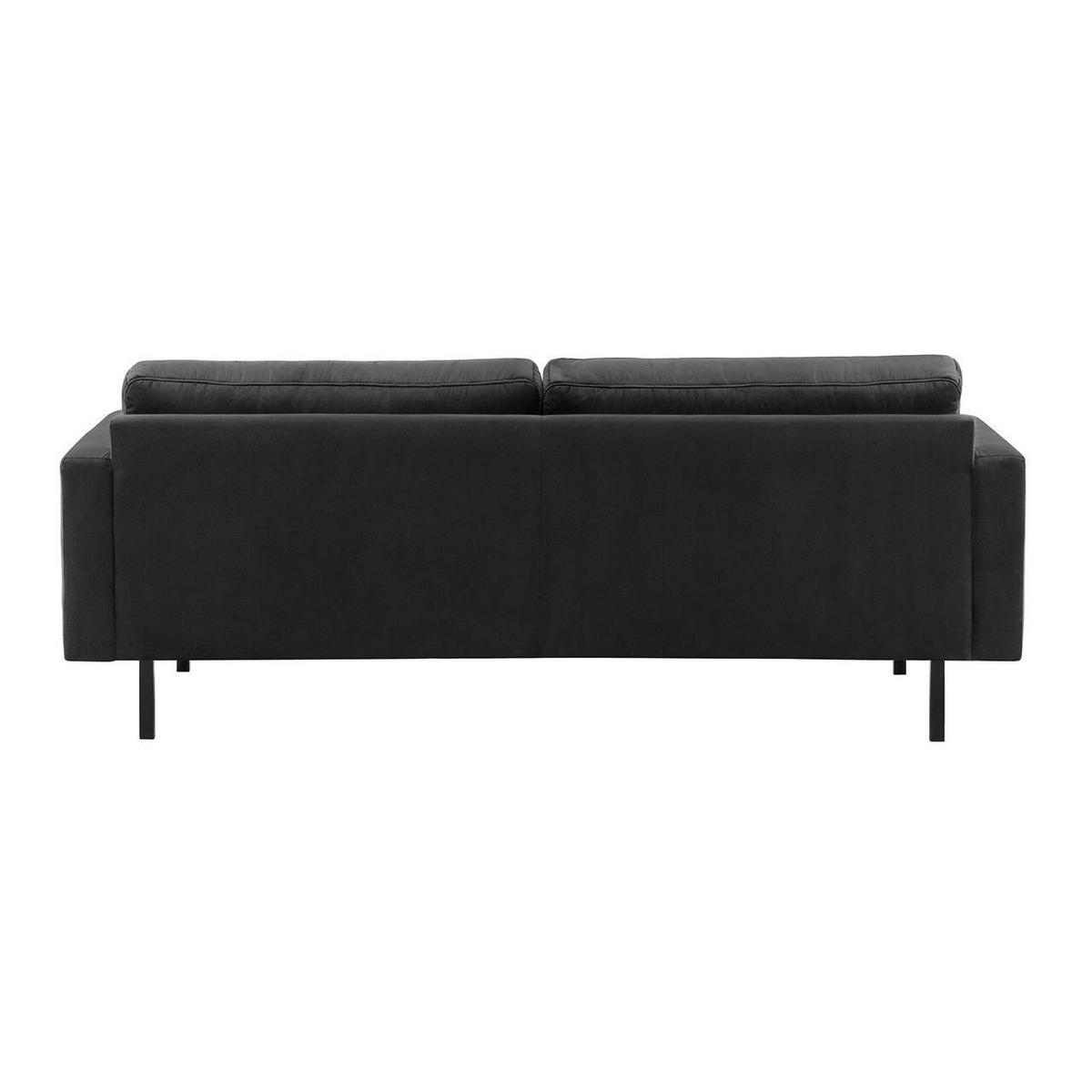 DREISITZER-SOFA Lioni-Kronos 7 - Schwarz, Holz/Textil (200/84/94cm)