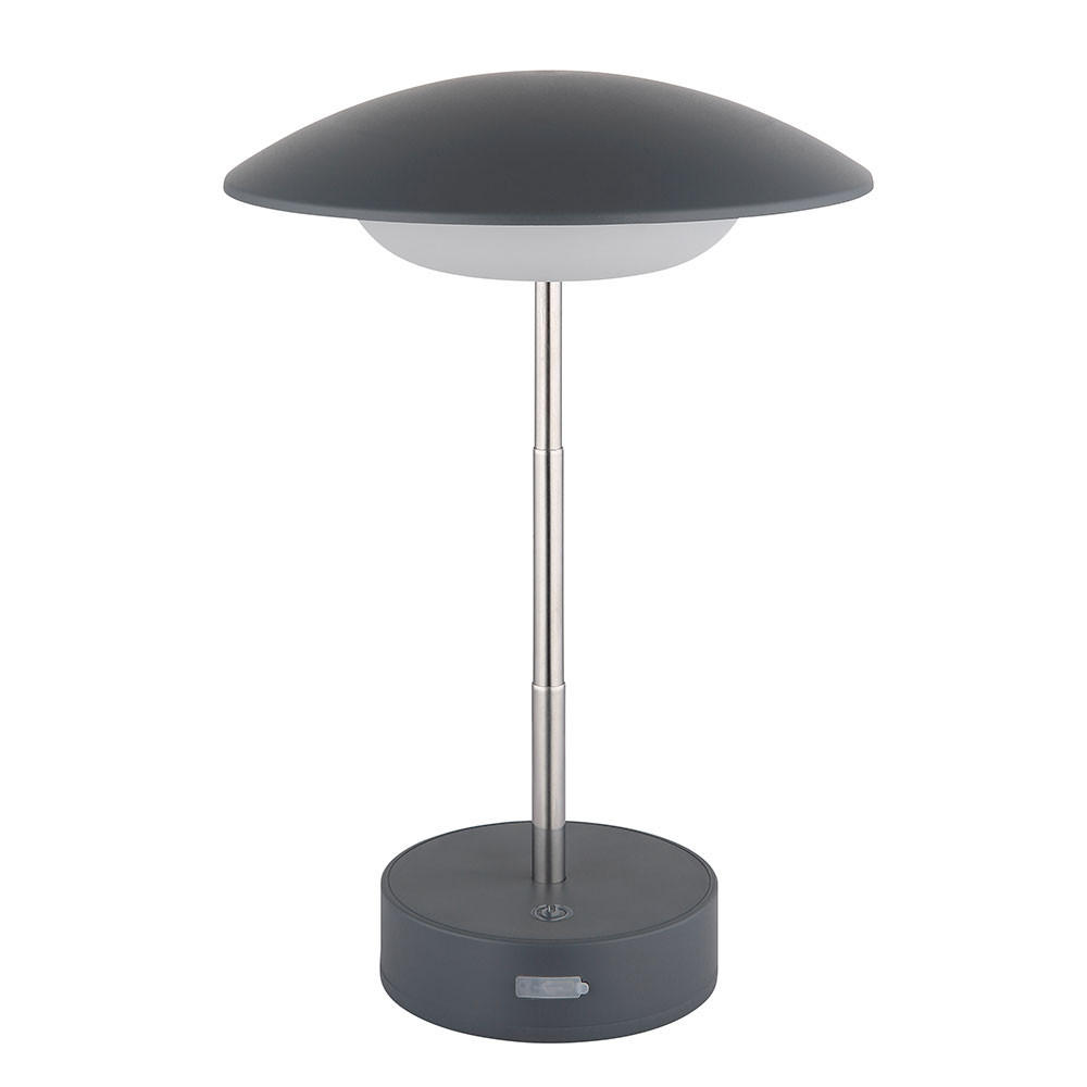 LED TISCHLEUCHTE TOMO Anthrazit - Anthrazit, Metall (15/19/26cm) - Globo Lighting