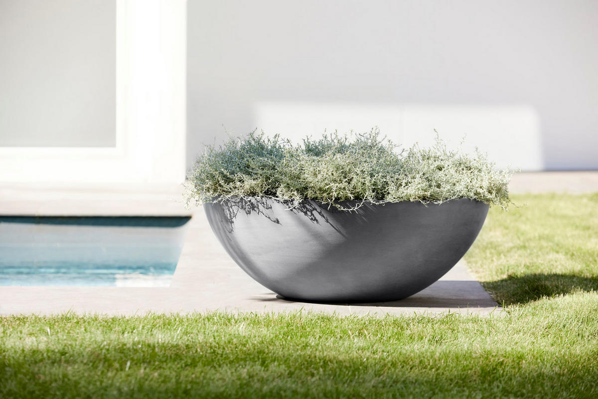 BLUMENTOPF Vienna 70/25,3 cm Grau - Grau, Kunststoff (70/25.3cm) - Ecopots
