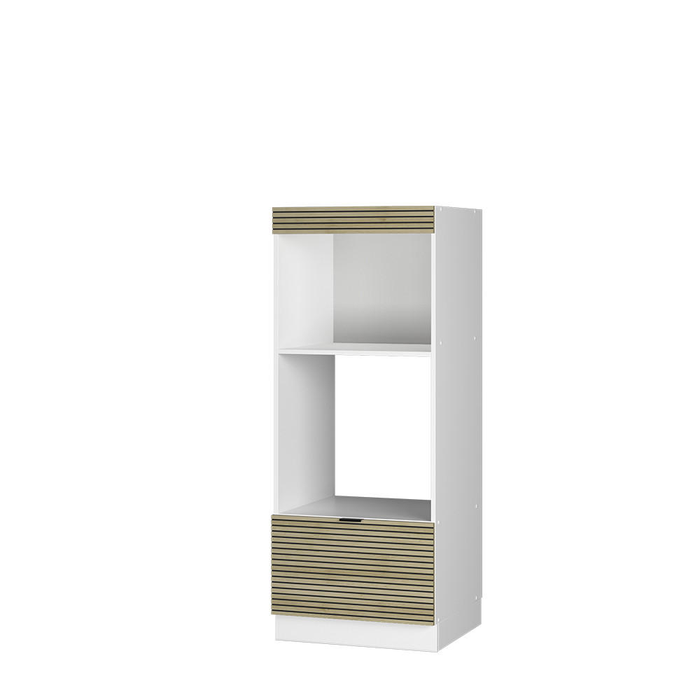 MIKROV&Aring;GSSK&Aring;P Fame-Line Ekpanel 60 cm &ouml;ppna Ekf&auml;rgad, Vit 153.6/60/58.1 cm