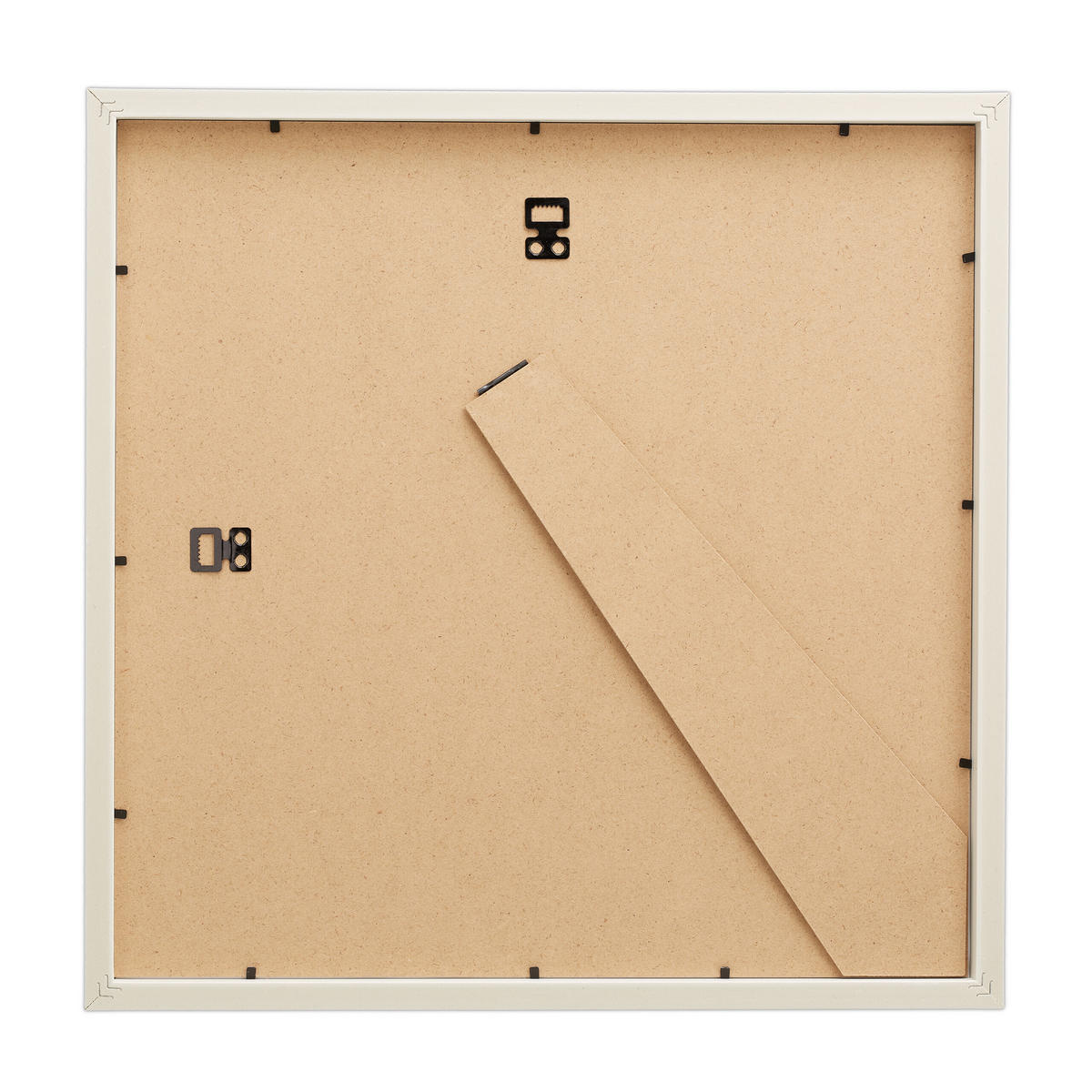 2XBILDERRAHMEN - Weiß, Glas/Holzwerkstoff (41/41/2.5cm) - Relaxdays