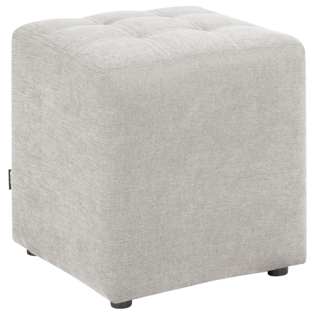 POUF textil gri deschis Kansas