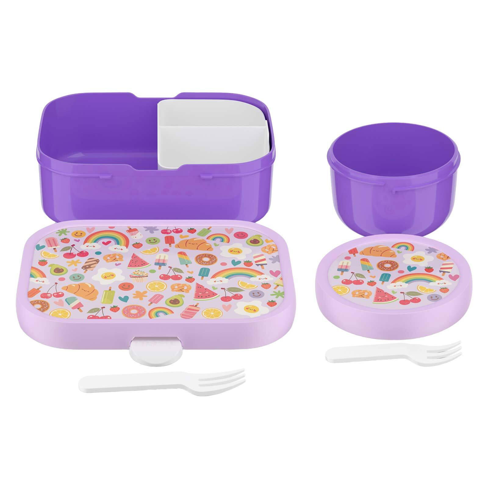 OBST- UND BENTOBOX Campus (2025) Food Fest 300 & 750 ml 2er Set - Violett/Lila, Kunststoff (1/1/1cm) - Mepal