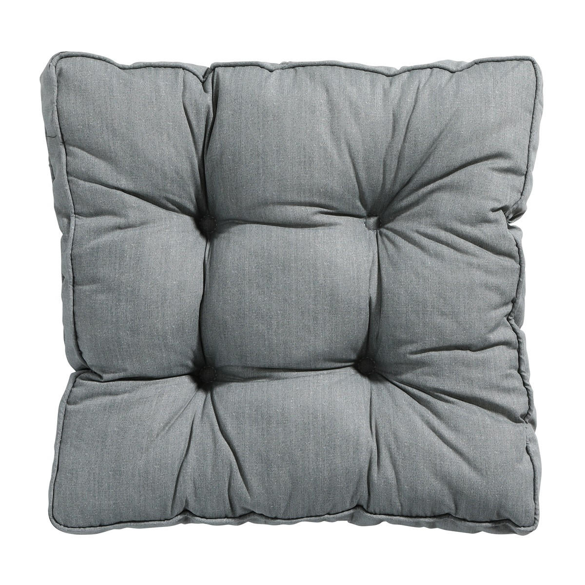 SITZKISSEN Basic 47/47 cm 4er-Set - Grau, Textil (47/8/47cm) - Madison