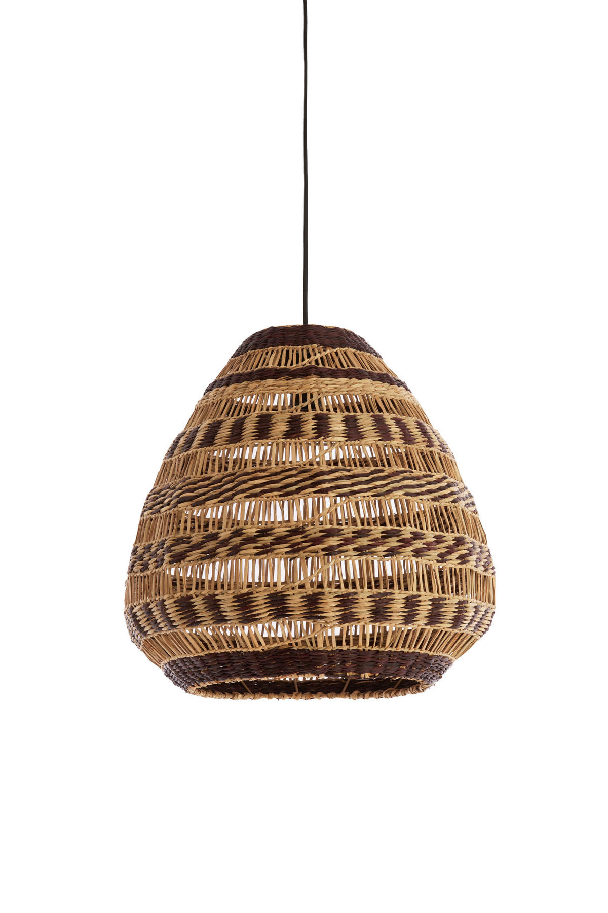 HÄNGELAMPE - Braun - 47/47/46 cm - Braun, Naturmaterialien (47/47/46cm) - Light & Living