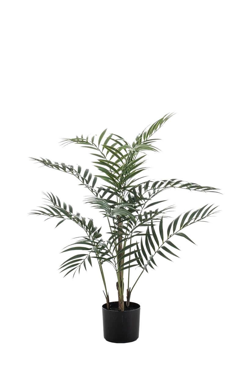 KUNSTBAUM Künstliche Palme - Denver 90 cm - Grün, Kunststoff (90cm) - Emerald
