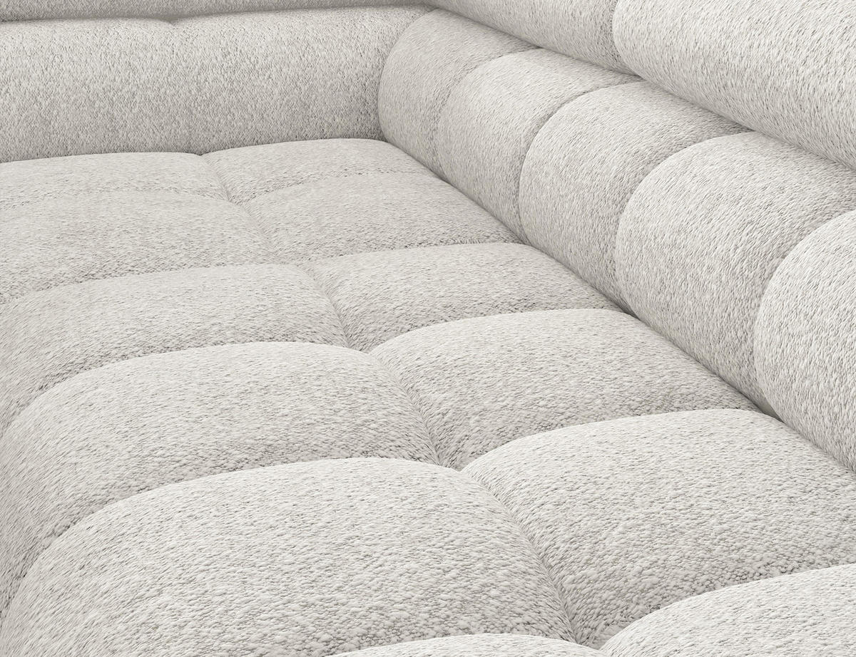 ECKSOFA Ferrucio L - Weiß (Royal 01) - Weiß, Holzwerkstoff (276/200cm) - Möblo