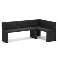 ECKBANK rechts MELVIN Kunstleder, 142/196 cm Anthrazit - Anthrazit, Holz/Kunststoff (142/196cm) - Idohome