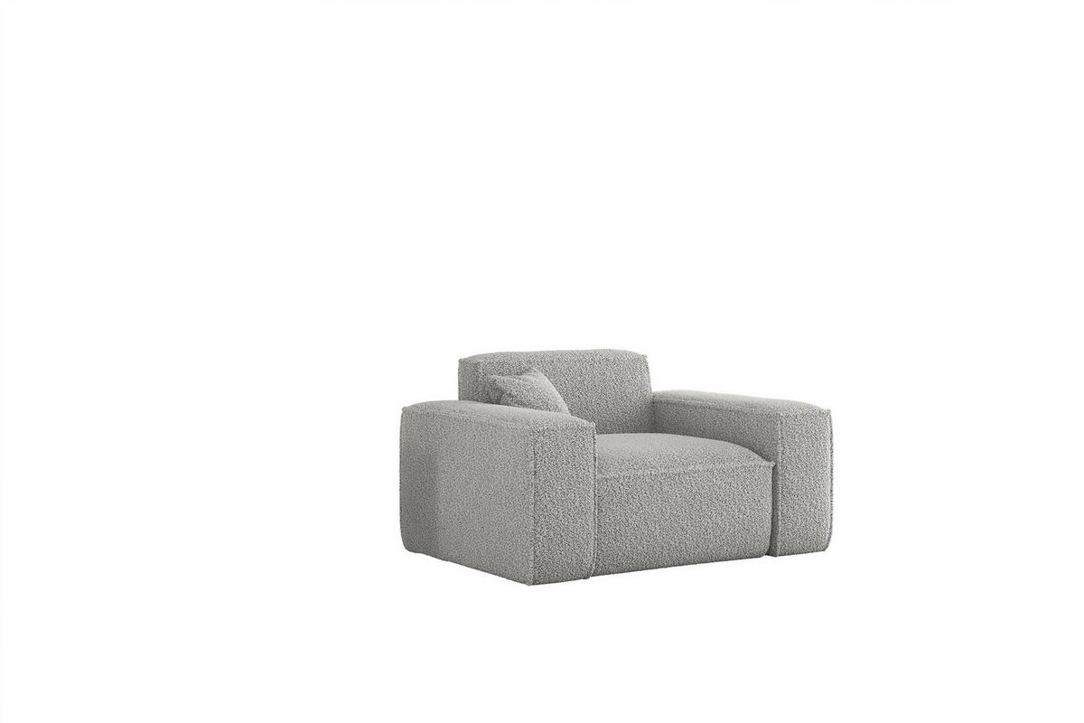 SESSEL Celes Premium In Sven - Hellgrau, Holzwerkstoff/Textil (121/73/90cm) - Fun Möbel