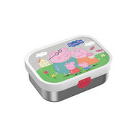 EDELSTAHL-BROTDOSE MIT GABEL Campus Peppa Pig 18 x 13 cm - Rosa, Kunststoff/Metall (13.2/6.1/17.8cm) - Mepal