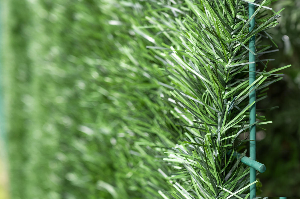 KÜNSTLICHE HECKE Pico 5m H.180cm 110 Stränge - Grün, Kunststoff (180/500cm) - Casanoov