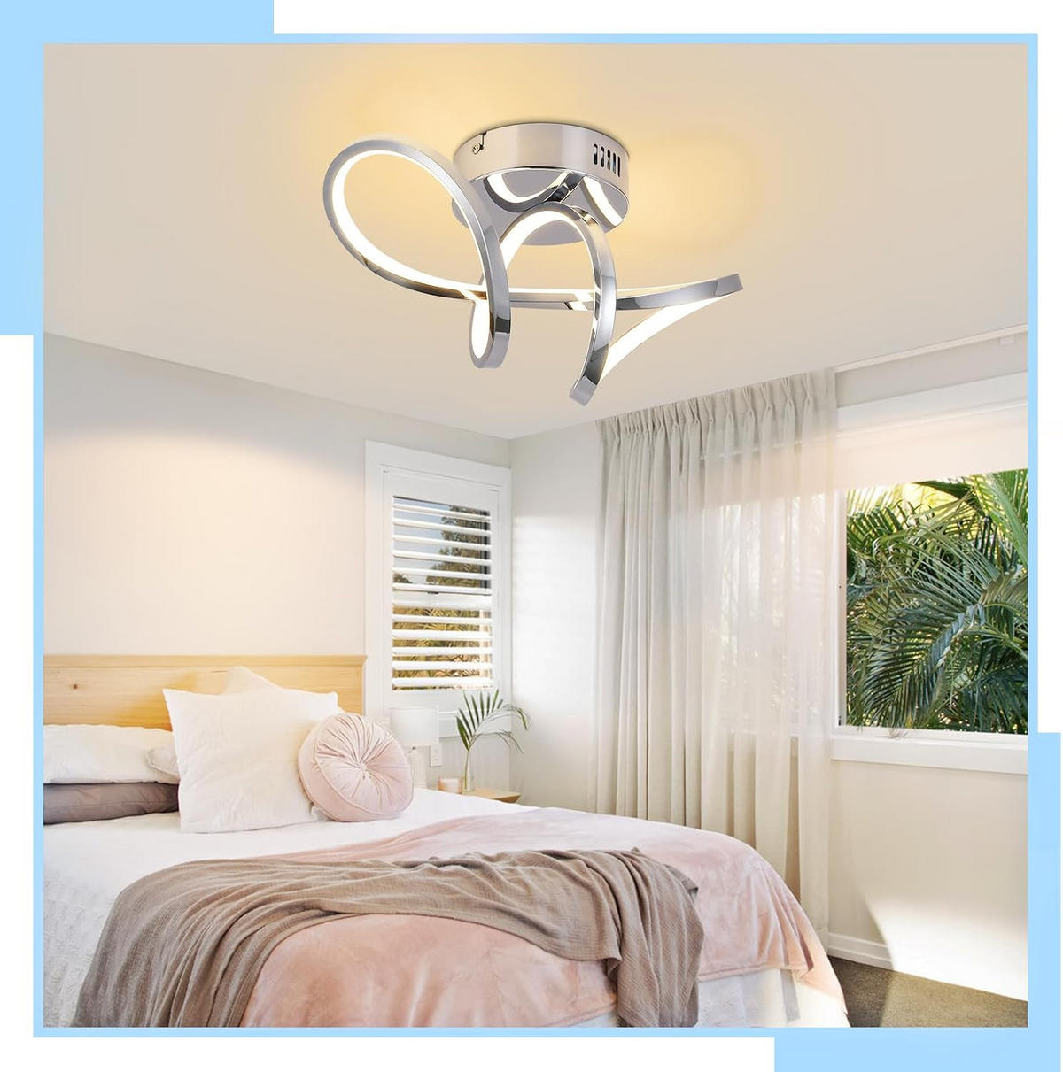 LED-DECKENLEUCHTE Kesselhainbach 14.5/17.0/34.0 cm - Edelstahlfarben, Metall (34/14.5/17cm) - ZMH