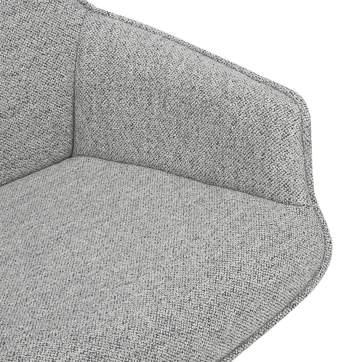 ARMLEHNENSTUHL - 2er-Set - Grau, Textil/Metall (57/87/63cm) - home24