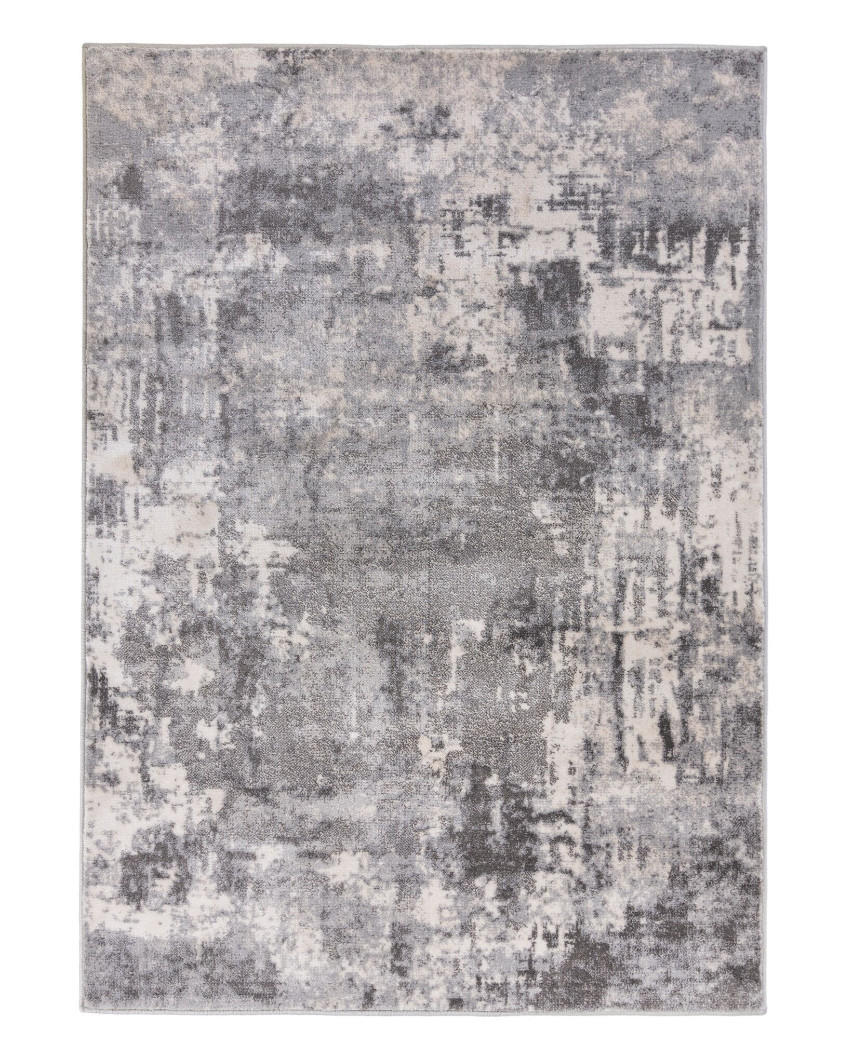 TEPPICH Kunst-Abstrakt-Muster DEE, Grau 80x150 cm - Grau, Textil (80/150cm) - KADIMA DESIGN