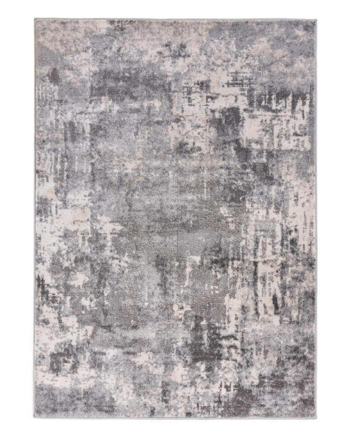 TEPPICH Kunst-Abstrakt-Muster DEE, Grau 80x150 cm - Grau, Textil (80/150cm) - KADIMA DESIGN