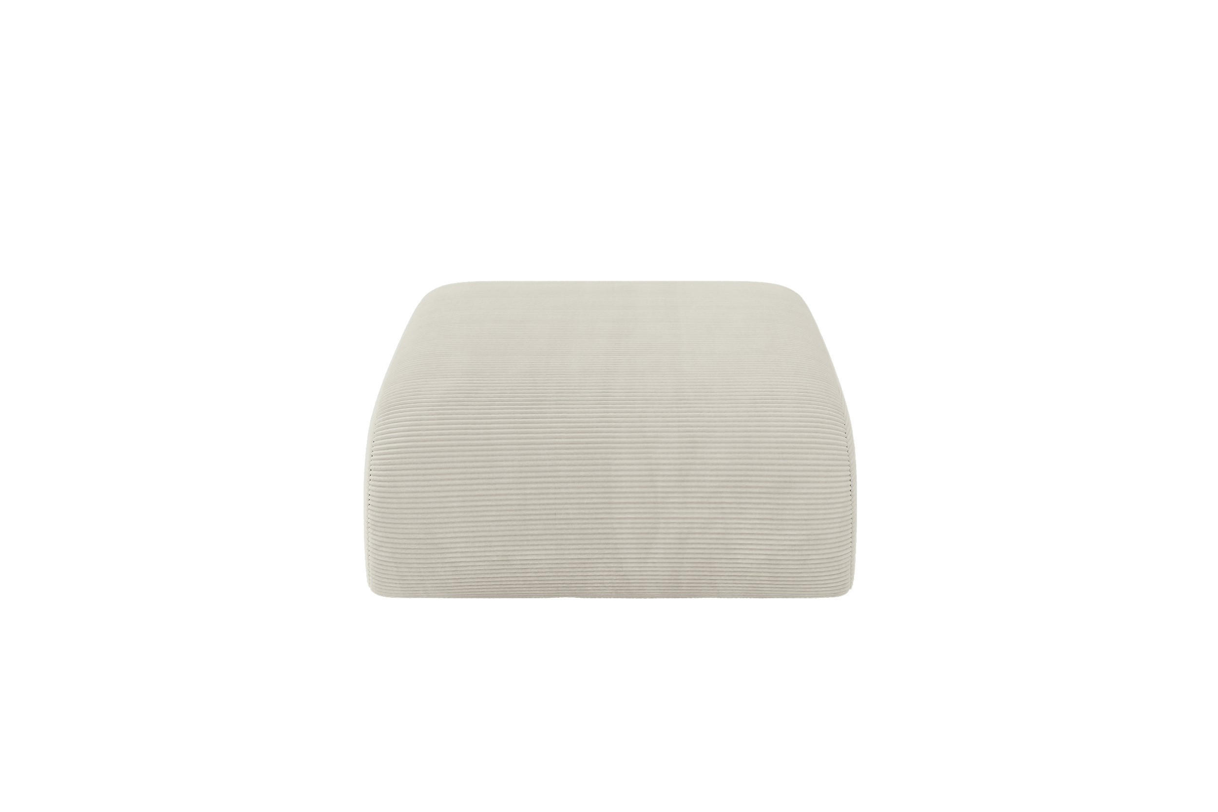 MODULÁRNÍ TABURET MIRA-PUF 91x89x40 cm, krémový, manšestr - černá/krémová, kompozitní dřevo/textil (91/40/89cm) - ALTDECOR