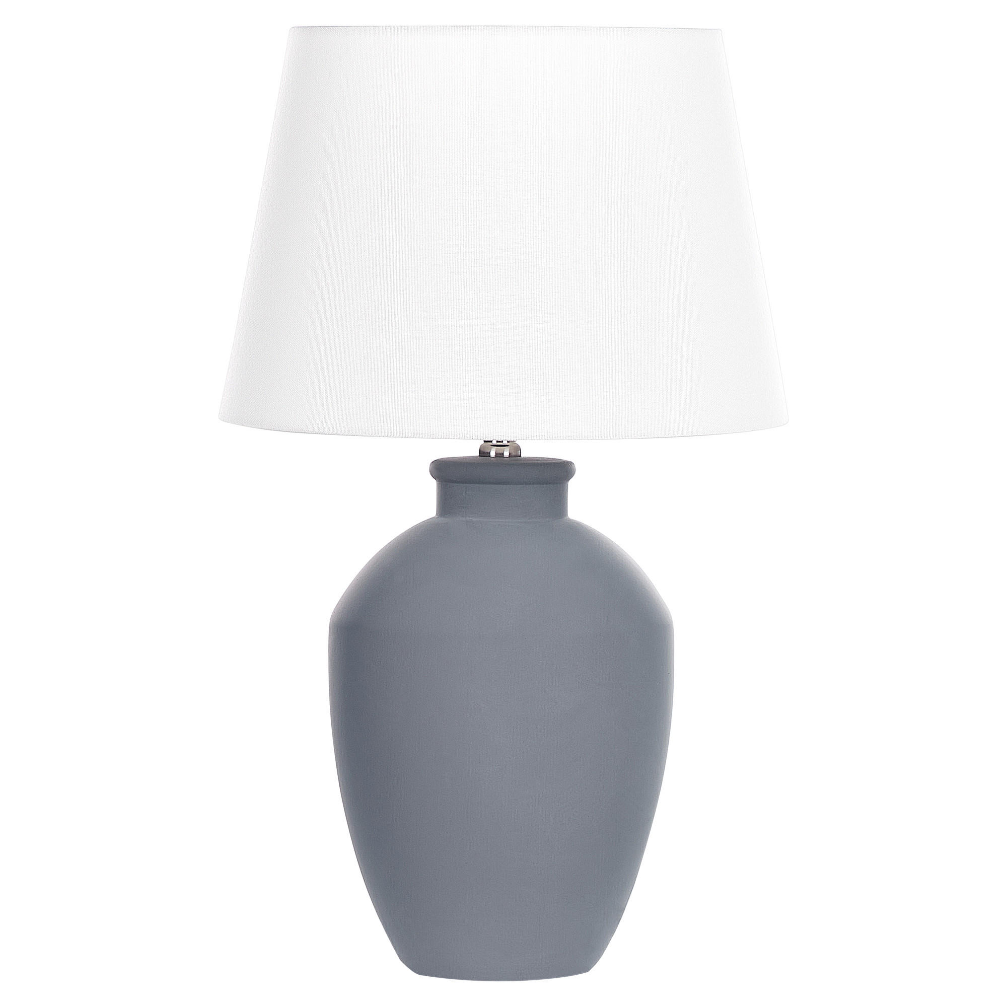 TISCHLAMPE Arcos 33/33/55 cm - Grau, Keramik (33/33/55cm) - Beliani