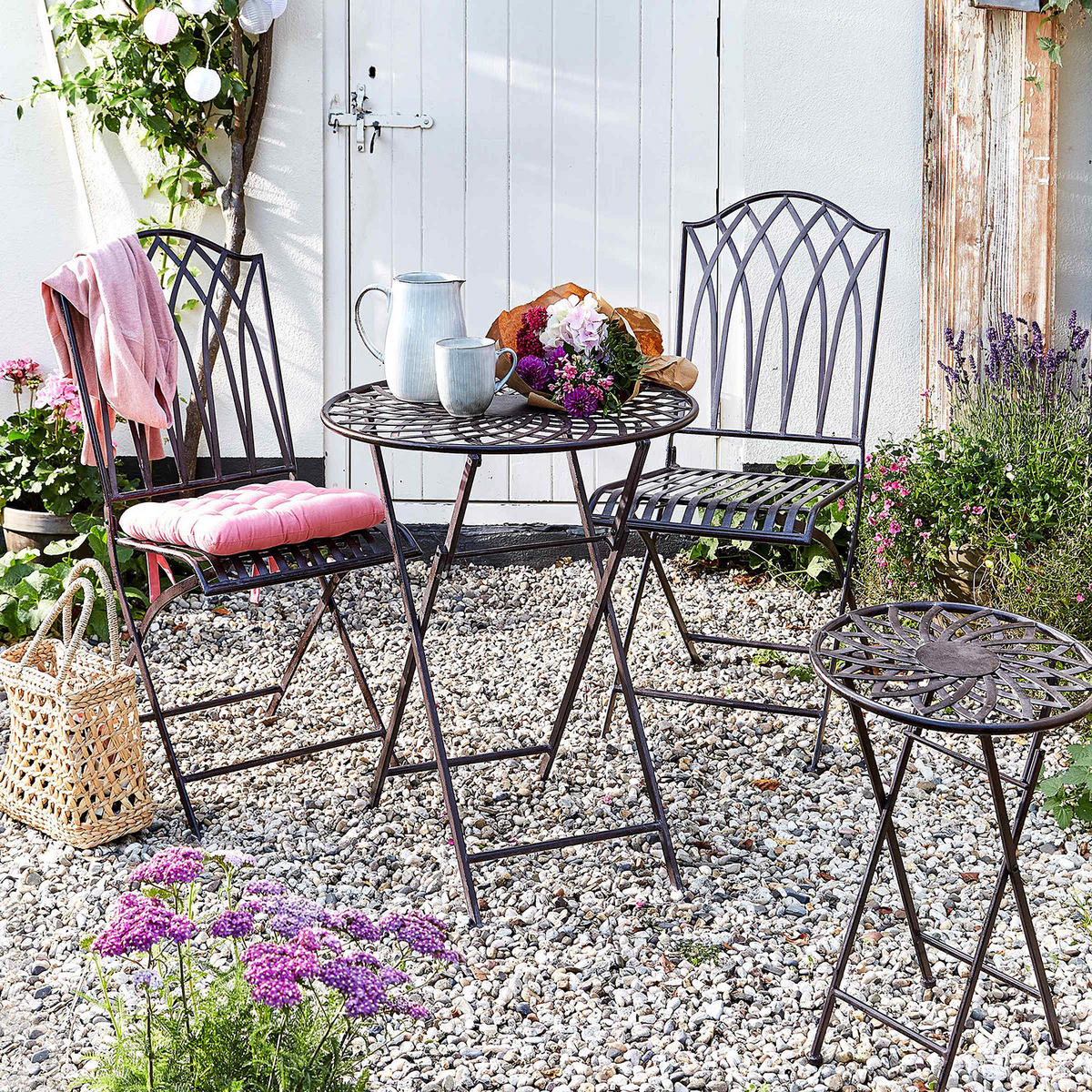 GARTENTISCH Mandala Garden - Braun, Metall (58/58/70cm) - Butlers