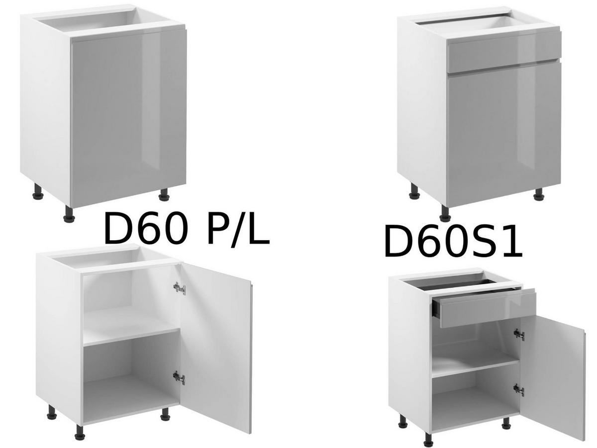 KÜCHENINSEL 360 cm - Aspen KA21-M360 - Grau/Hochglanz - Grau, Holz (540/212/58cm)
