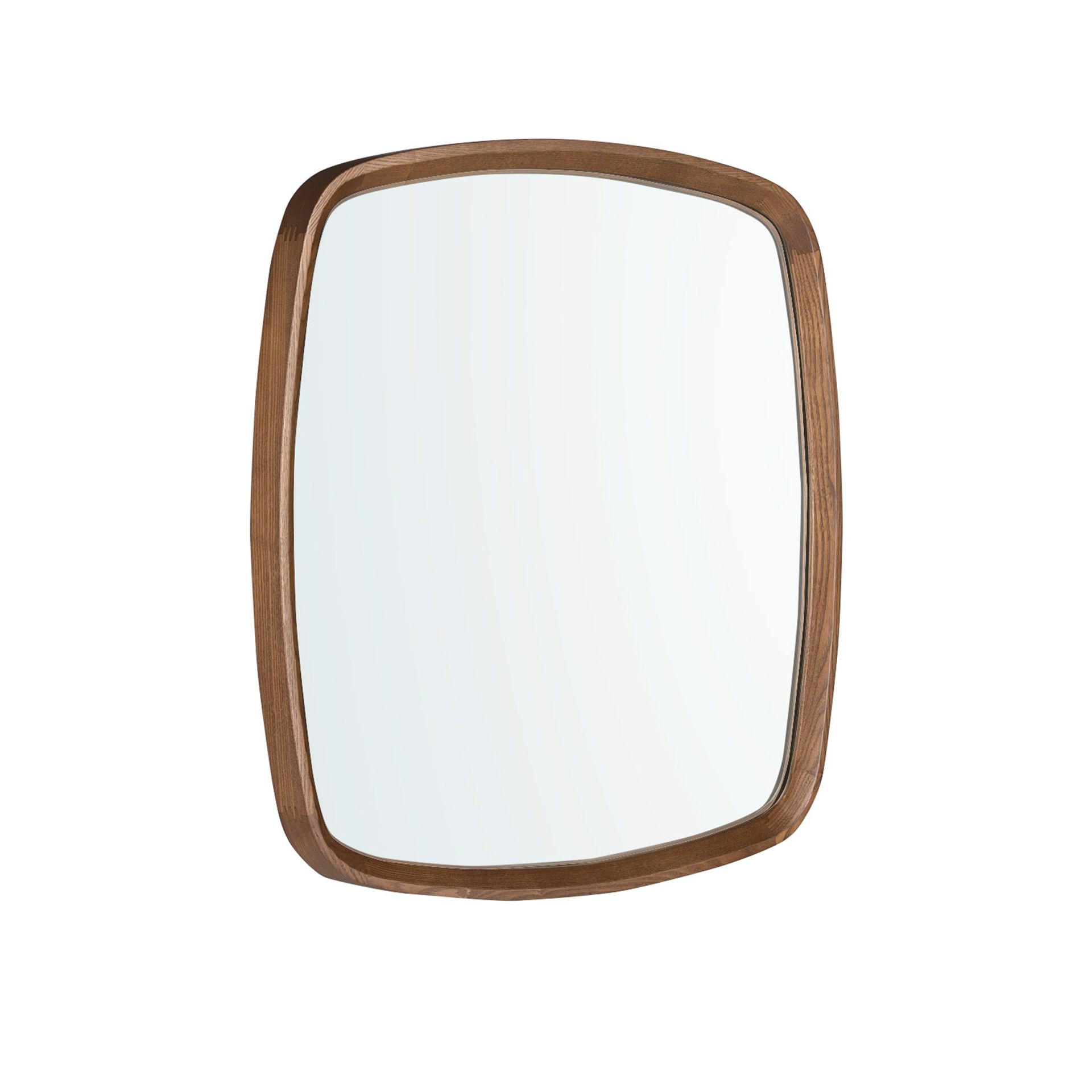 WANDSPIEGEL Wandspiegel quadratisch Nussbaum 65/65/4 cm - Braun, Holz/Holzwerkstoff (65/4/65cm) - ANGEL CERDA