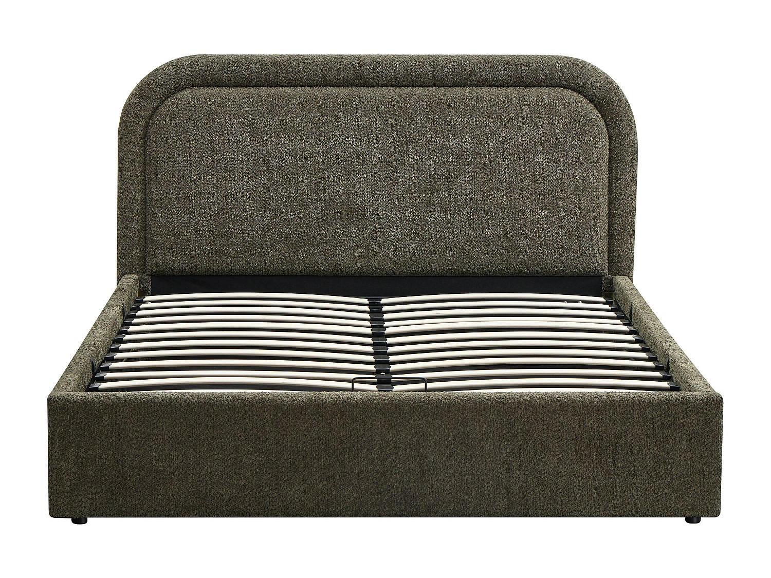 BETT mit Bettkasten - 2 Personen - stoff - grün Fidozia - Grün, Textil (140/190cm) - Vente-Unique