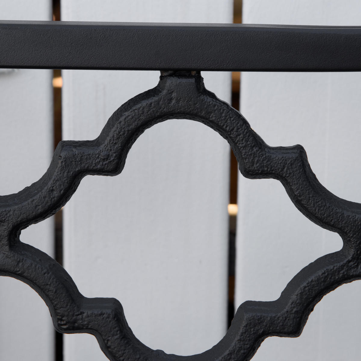 GARTENBANK, 2-Sitzer, bis 240 kg, 128 x 58,5 x 89 cm, Gusseisen, Schwarz - Schwarz, Metall (128/89/58.5cm) - Outsunny
