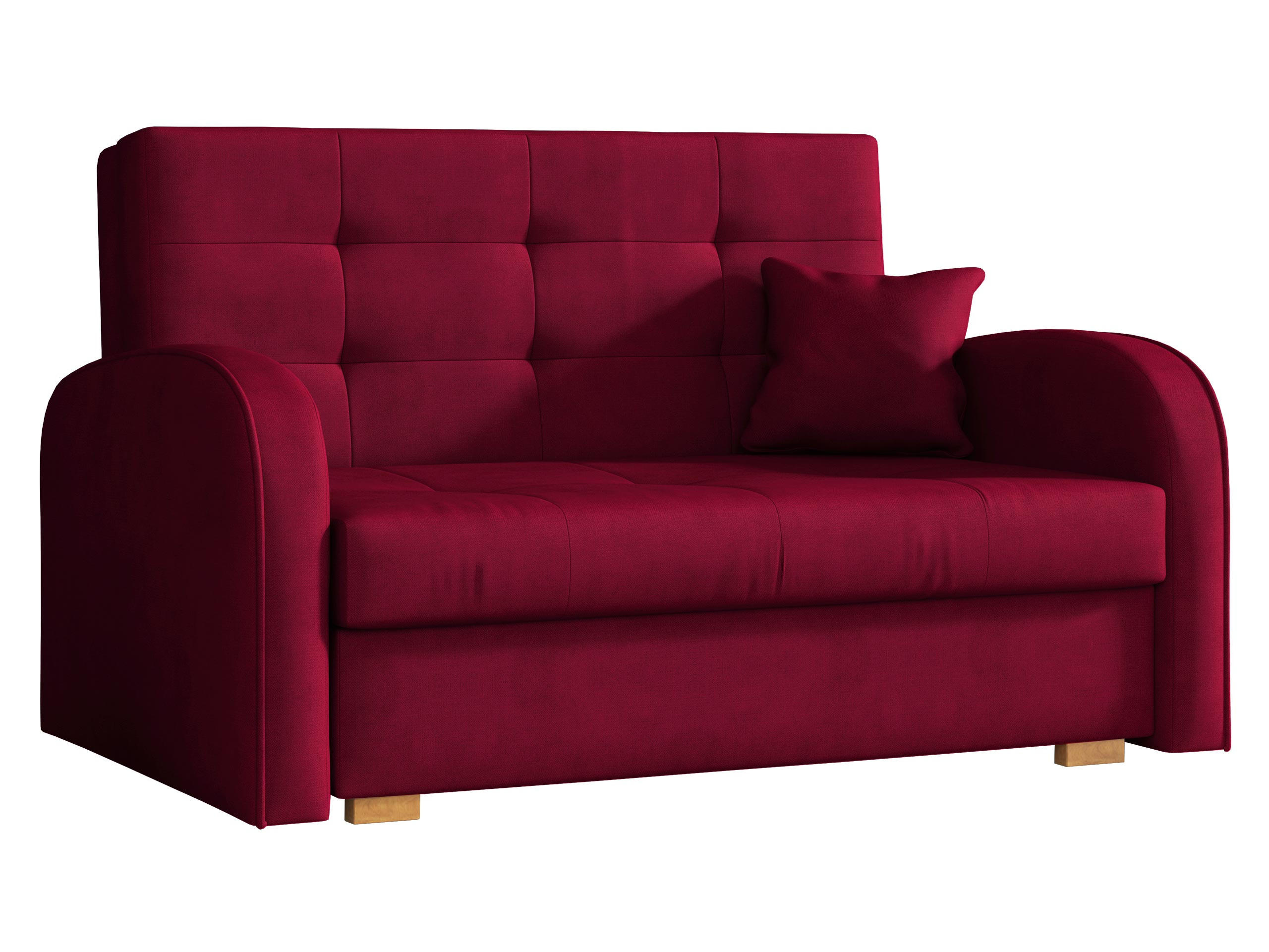 SCHLAFSOFA Viva Gold II - Rot/Braun, Holz/Textil (133/85/98cm) - MIRJAN24