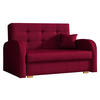 SCHLAFSOFA Viva Gold II - Rot/Braun, Holz/Textil (133/85/98cm) - MIRJAN24