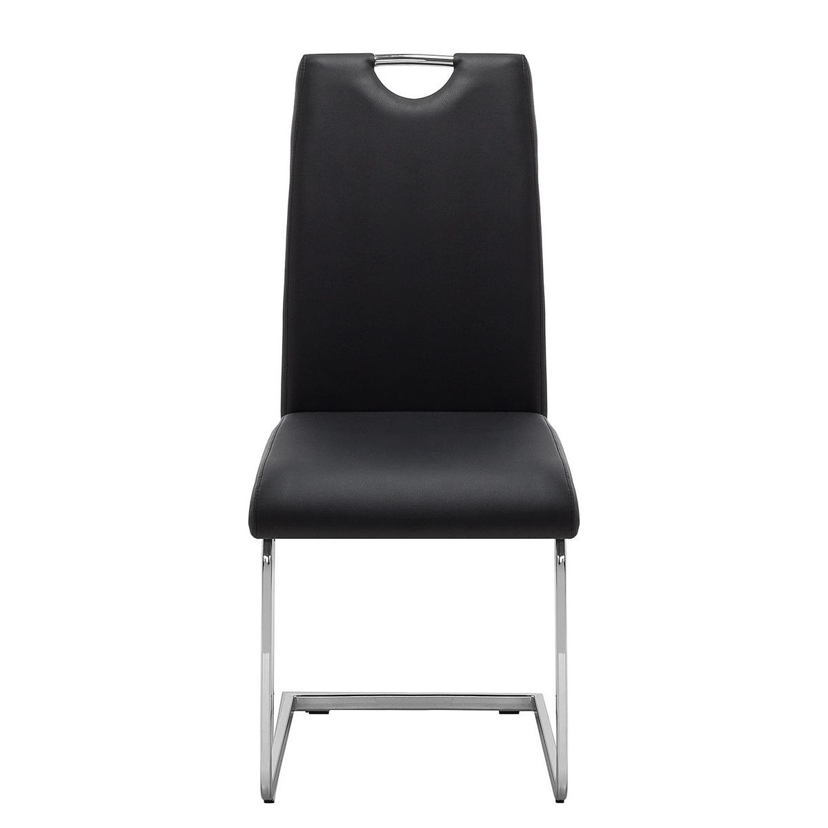 FREISCHWINGER - Metall / Textil - Schwarz, Kunststoff/Metall (44/97/61cm) - home24