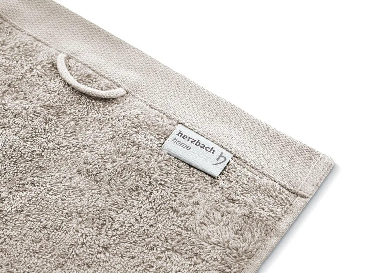 SEIFTUCH 3er Set Pura Sandgrau - Sandfarben, Textil (30/30cm) - Herzbach Home