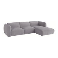 SOFA - 5 Personen - stoff - hellgrau Camilio - Hellgrau, Kunststoff/Textil (272/74/165cm) - Vente-Unique