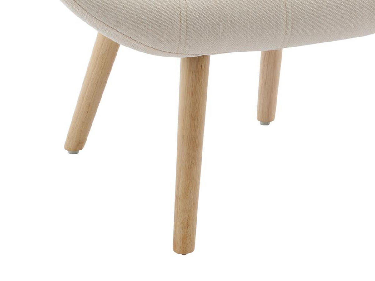 SESSEL - Stoff - Beige - LUOSTO - Beige, Textil (79/83/87cm) - Vente-Unique