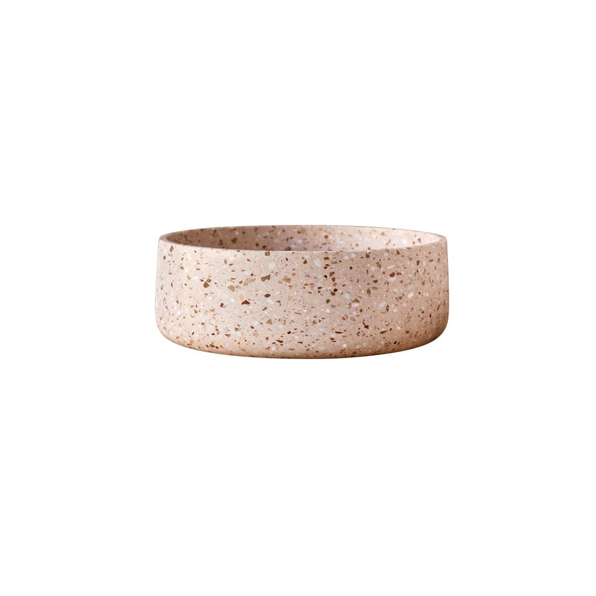 WASCHBECKEN Milos Rosa aus Premium-Terrazzo - Pink, Stein (40/14/40cm) - Tikamoon