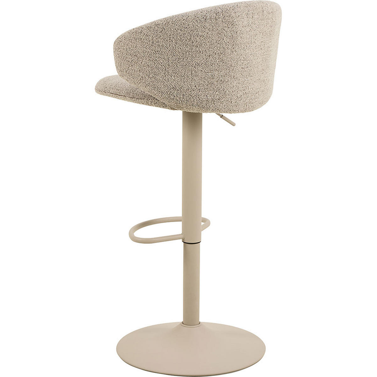 BARHOCKER, Stühle Beige, Metall / Polyester, 46 x 38 x 107 cm - Beige, Textil/Metall (46/107/38cm) - ebuy24