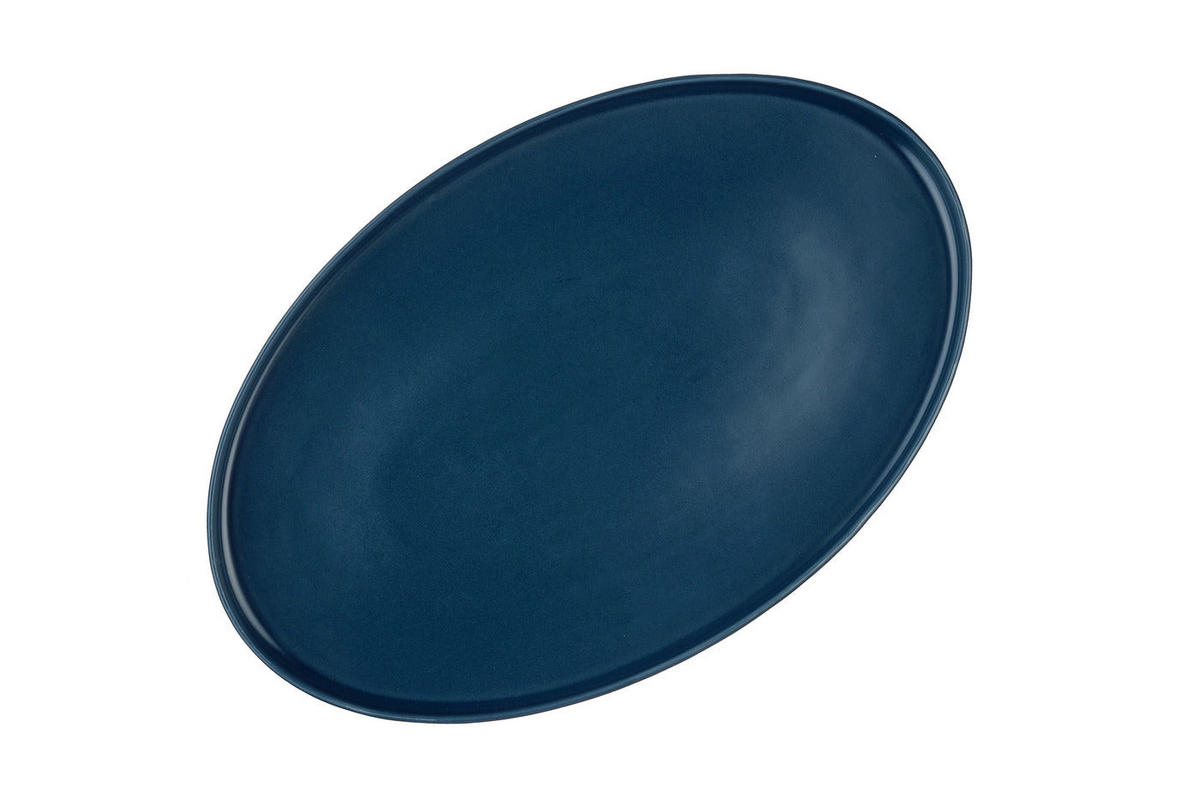 SERVIERPLATTEN Scandi - 3er-Set - Marineblau - Blau, Keramik (1/1/1cm) - Björn