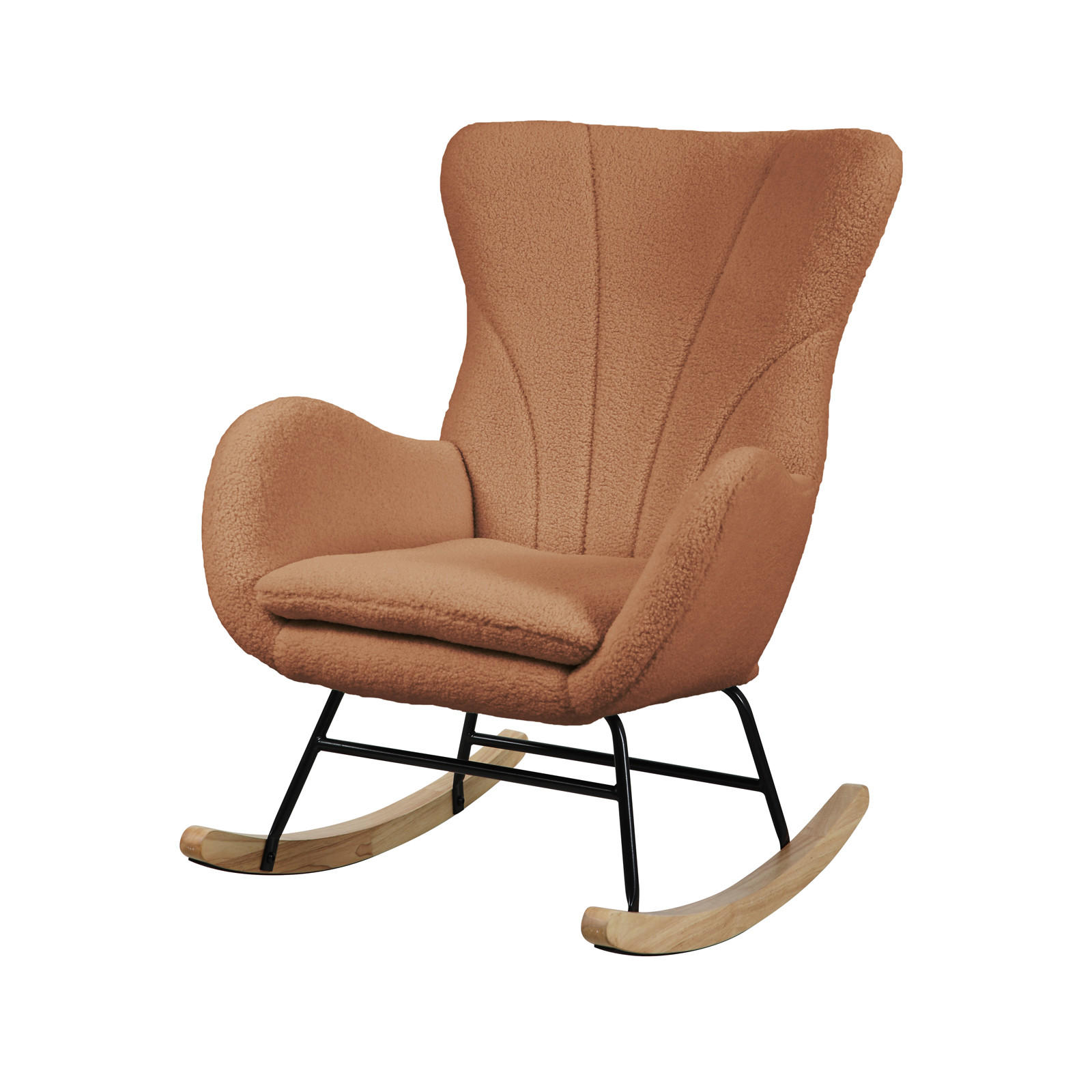 SCHAUKELSESSEL Knut - Braun, Textil (66/92/82cm) - SVITA