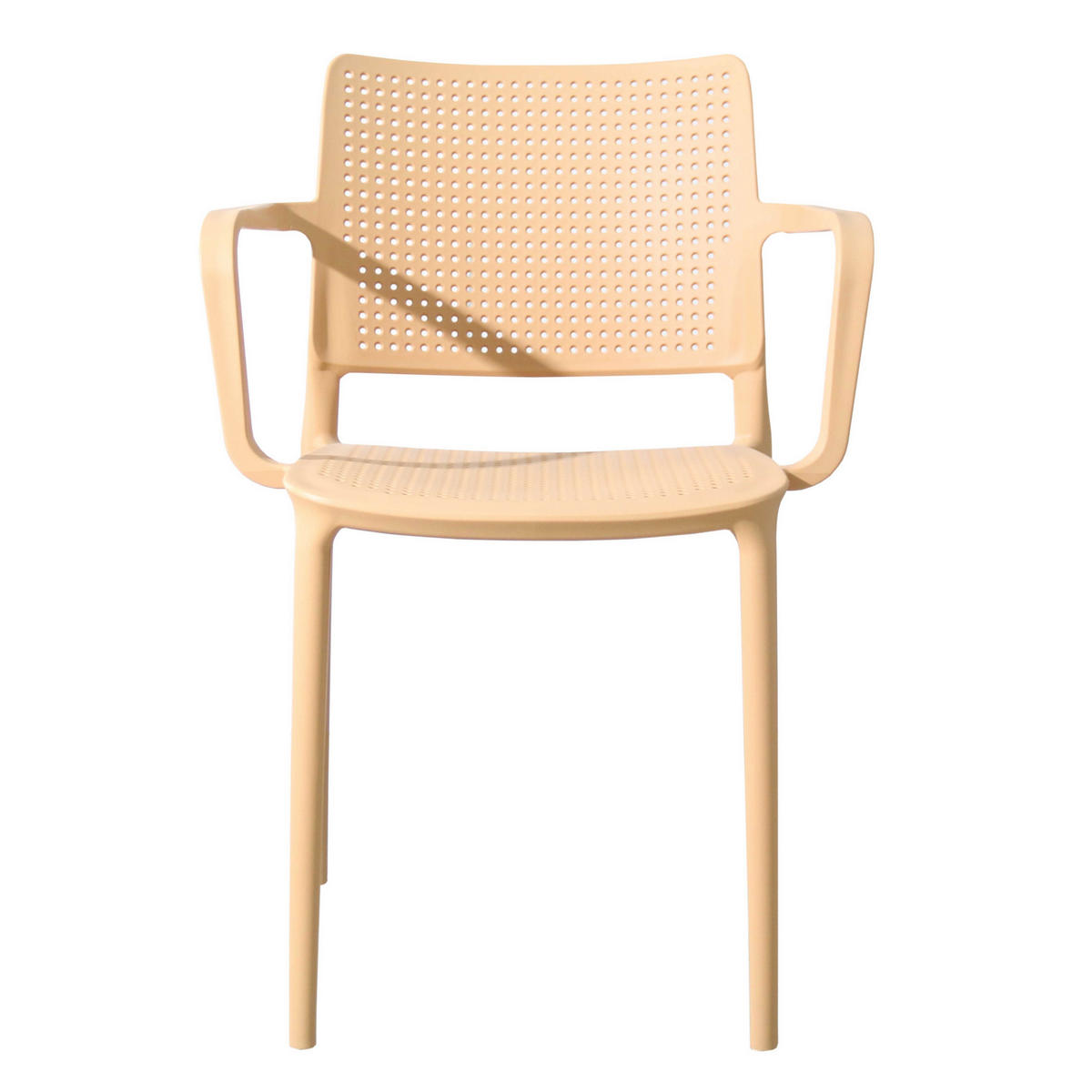 GARTENSTÜHLE 4-tlg., Gelb - Gelb, Textil (42/80/55cm) - Oviala