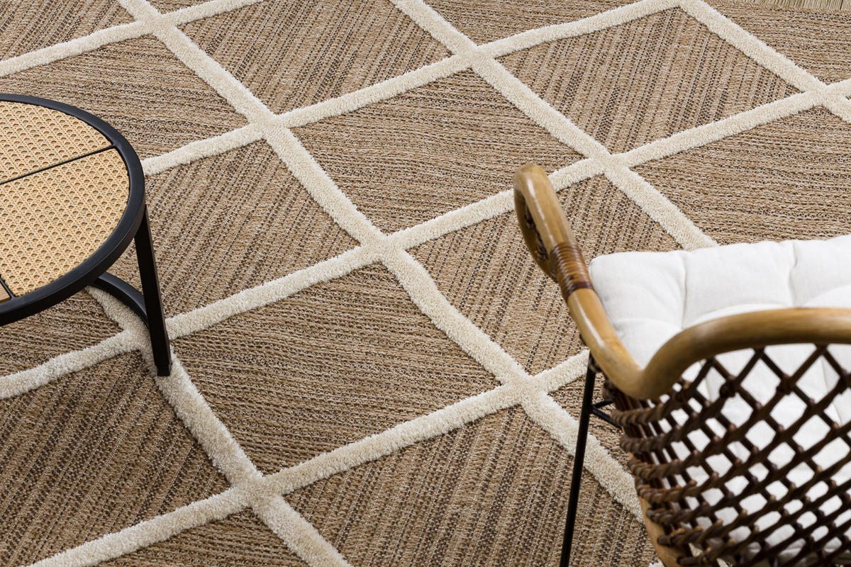 TEPPICH Spark 120/170 cm - Beige, Textil (120/170cm) - rugsX