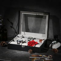 UHRENBOX Panama City - Schwarz, Glas (25/7.5/20cm) - Hansiro