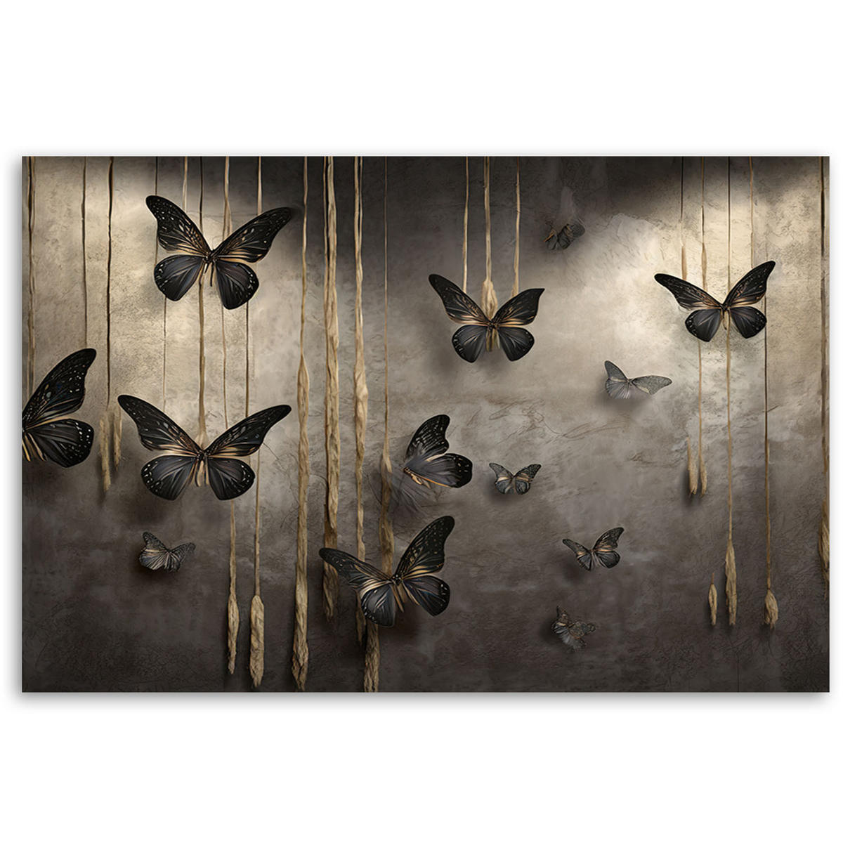 KUNSTDRUCK Gold 90/60 cm - Goldfarben, Textil (90/60cm) - KUNSTLOFT