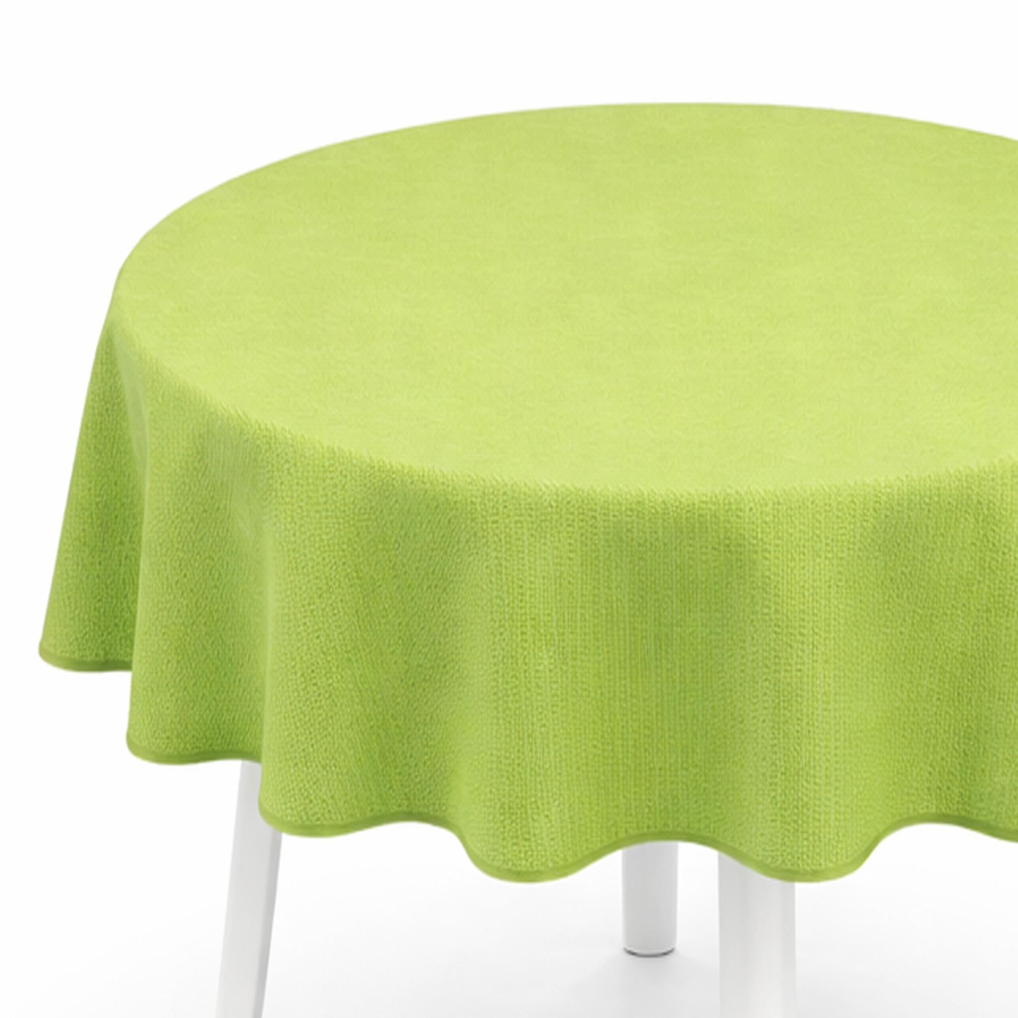 TISCHDECKE Garten Weichschaum Ø160cm - Hellgrün - Hellgrün, Kunststoff (160/160cm) - Bestlivings