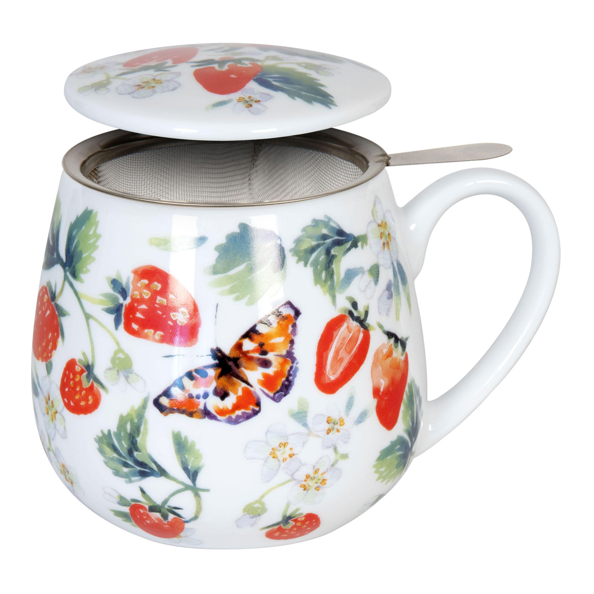 TEEBECHER Tea For You Fruity Tea Strawberry - Victoria Lowe - Naturfarben, Keramik (0.42L) - Könitz